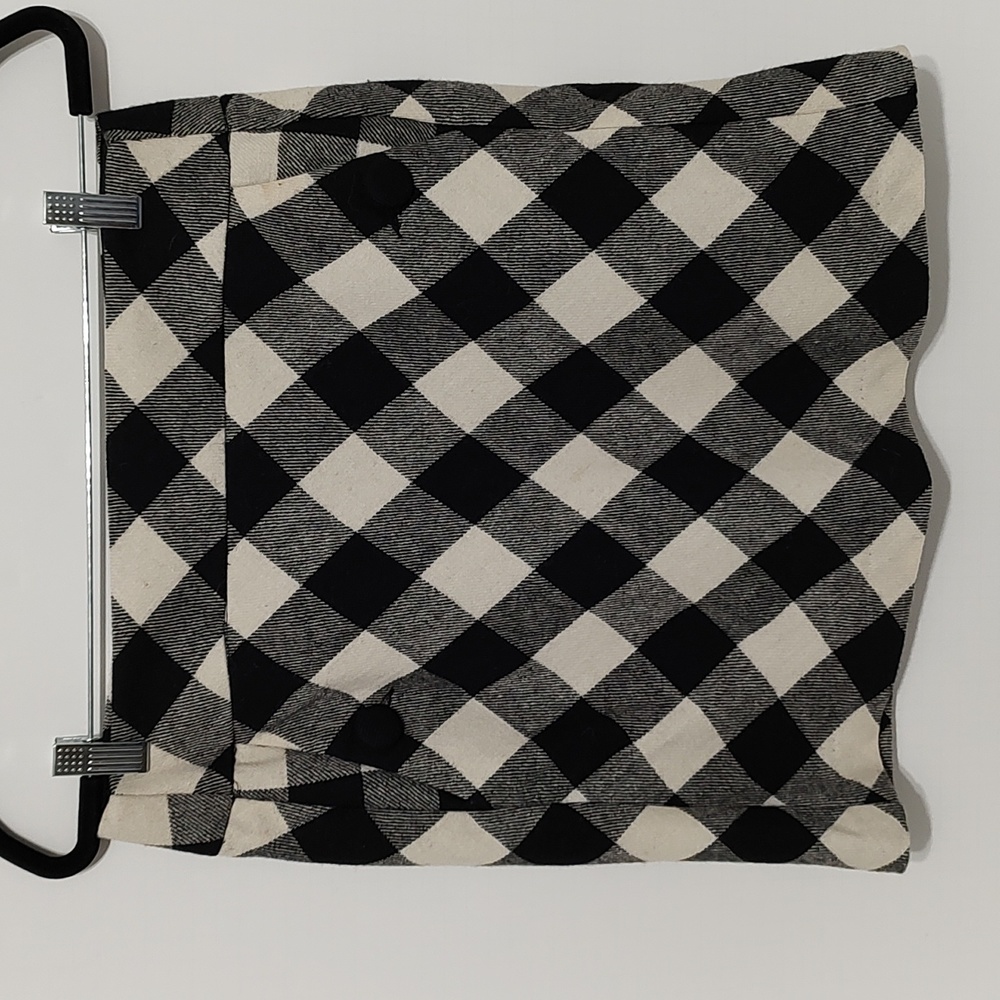 Esprit Woolblend Black & White Plaid Mimi Skirt sz 8